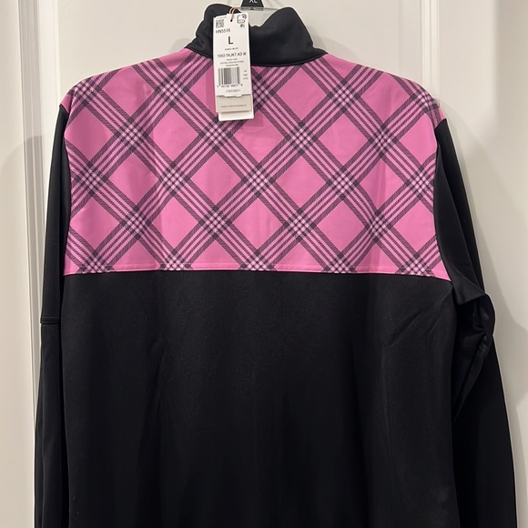 Adidas Black and Pink Women's Jacket - Picture 2 of 3